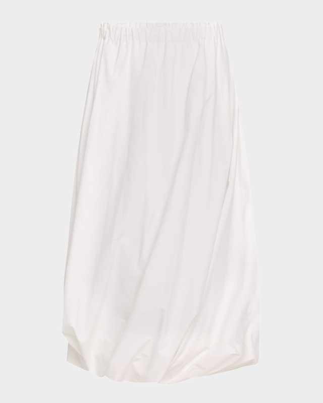 Cotton Twisted Bubble Maxi Skirt